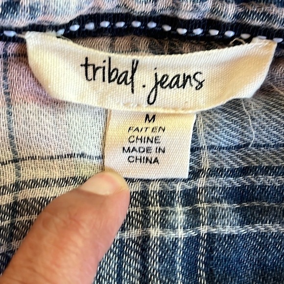 Tribal Jeans Flannel - Picture 9 of 12